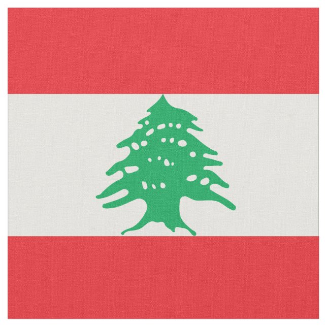 Tissu Drapeau libanais (Fermer)