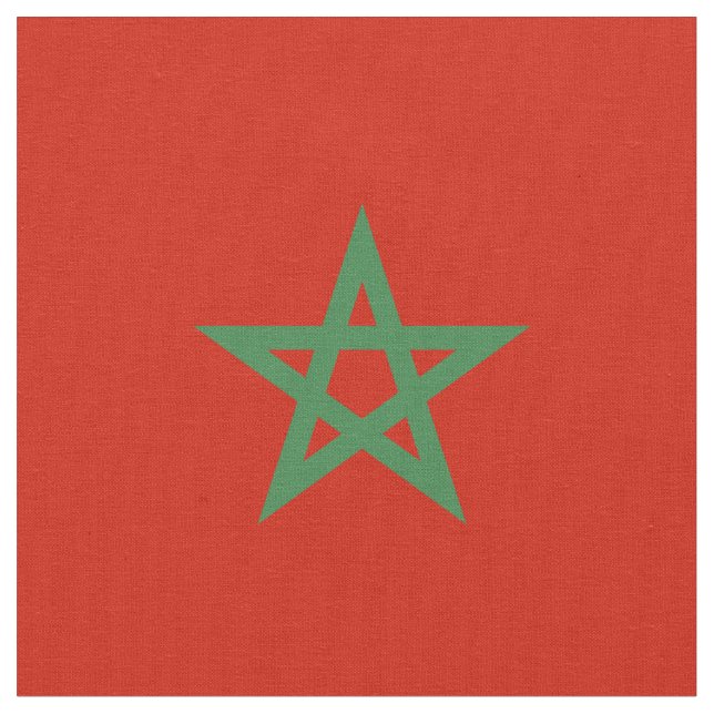 Tissu drapeau marocain (Fermer)
