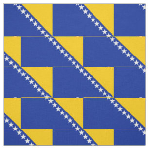 Tissu Drapeau patriotique de Bosnie-Herzégovine