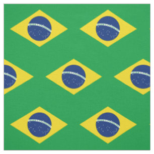 Tissu Drapeau patriotique du Brésil