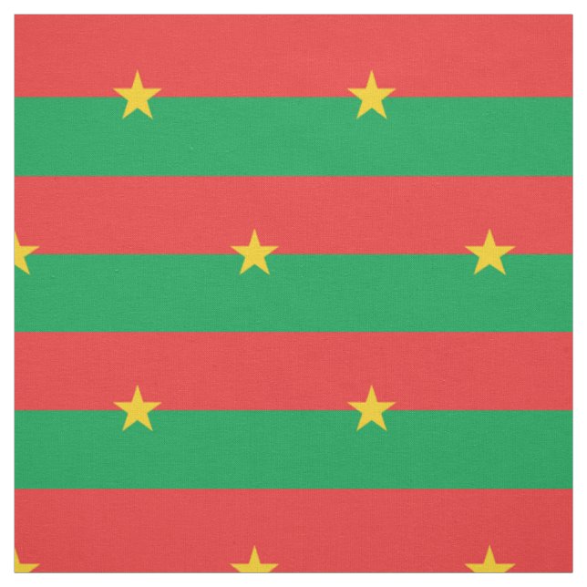 Tissu Drapeau patriotique du Burkina Faso (Échantillon)