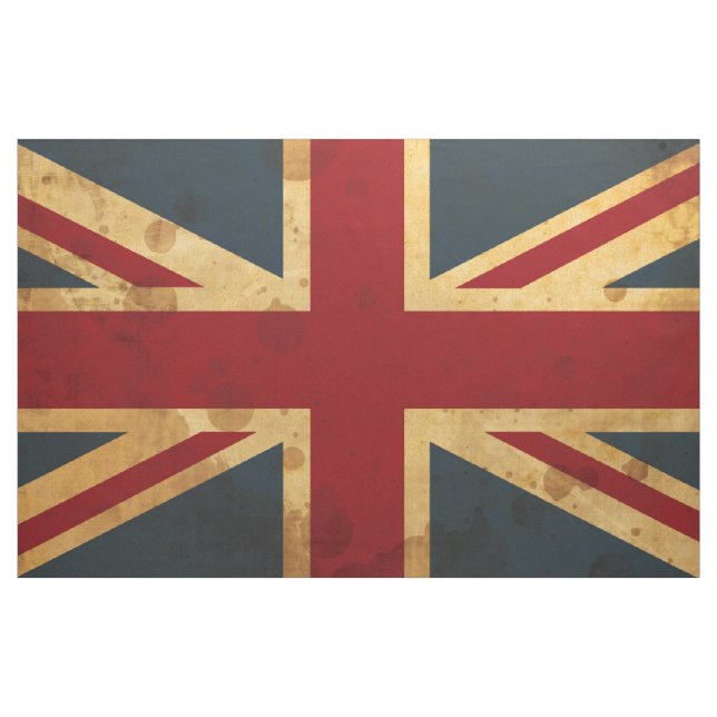 Tissu Drapeau souillé d'Union Jack R-U (Yard)