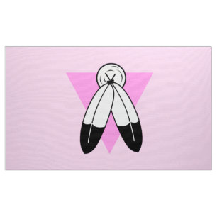 Tissu Drapeau Triangle Rose Two-Spirit