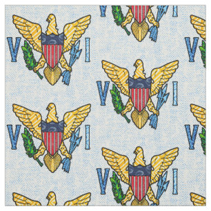 Tissu Drapeau Vintage de Virgin Island US