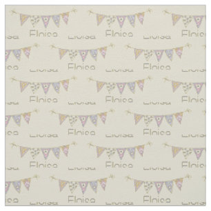 Tissu Drapeaux de Bunting dessin de nom personnalisé tis