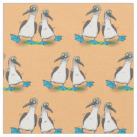 Drôle bleu pieds croisés dessin de dessins animés
