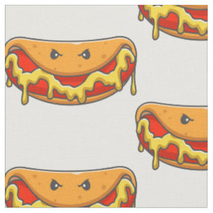 Tissu drôle halloween hotdog monstre éffrayant
