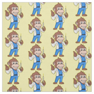 Tissu Drôle orangoutan dessinateur docteur
