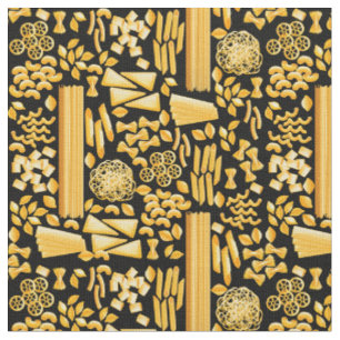 Tissu drôle pâtes imprimer nouilles motif