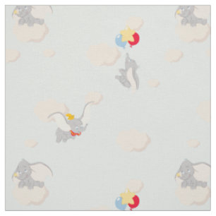 Tissu Dumbo dans le Motif des nuages