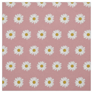 Tissu Dusty Rose Bohemian Daisy Motif