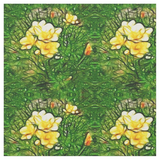 Tissu Éclat de freesia (Fermer)