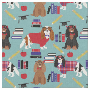 Tissu École d'enseignants Cavalier King Charles
