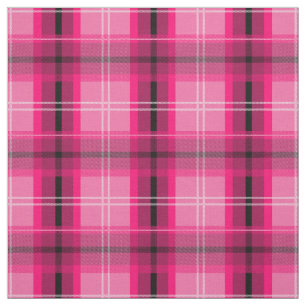Tissu écossais rose plaid