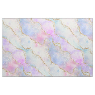 Tissu Élégant Agate Luxe   Superbe aquarelle de Pâque