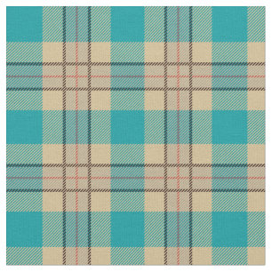 Tissu Elégant bleu rétro plaid tartan motif rustique