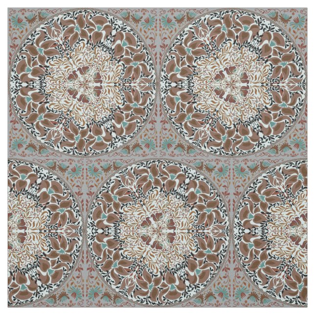 Tissu Élégant boho chic motif floral élégant (Échantillon)