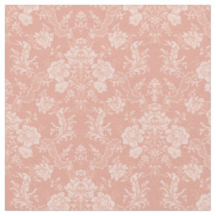 Tissu Élégant Chic Floral Chic Damask-Peach