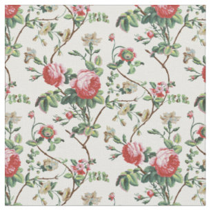 Tissu Élégant Chic Rose rose Vintage Floral