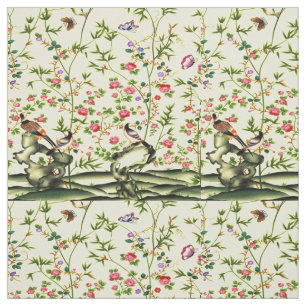 Tissu élégant d'oiseau de marguerites