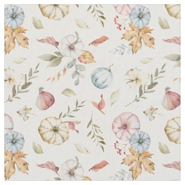 Tissu Elégant Motif d'aquarelle d'automne (Fermer)