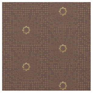 Tissu Élégant Motif de carreaux géométriques Brown