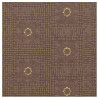 Tissu Élégant Motif de carreaux géométriques Brown