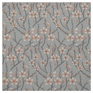 Tissu Élégant Motif Fleur rose Douce Fleur Fleur de Ceri