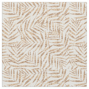 Tissu Elégant palmier tropical doré design feuille