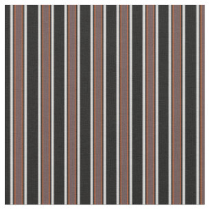 Tissu Élégant rétro noir et bordeaux motif strié