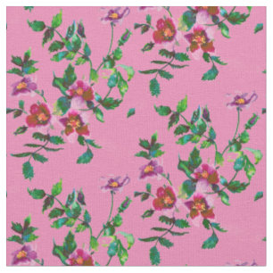 Tissu Elégant roses d'aquarelle magenta rose