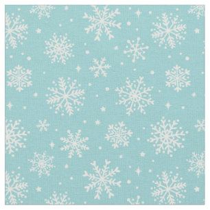 Tissu Élégant Snowflakes blanc sur l'arrière - plan ment