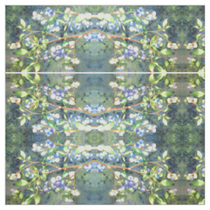 Tissu Elégante peinture à l'aquarelle de bleuet