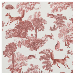 Tissu Elégante toile de campagne de lapin Red Fox Vinta
