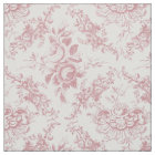 Élégante toile florale blanche et rose gravée