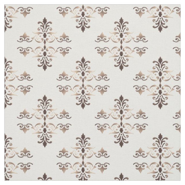 Tissu Élément d'or de damassé (Échantillon)
