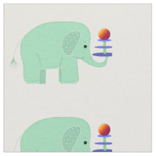 Tissu Éléphants fantaisistes
