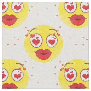 Tissu Emoji baiser Valentine