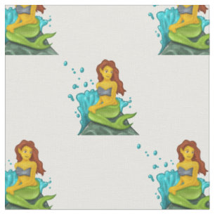tissu emoji mermaid