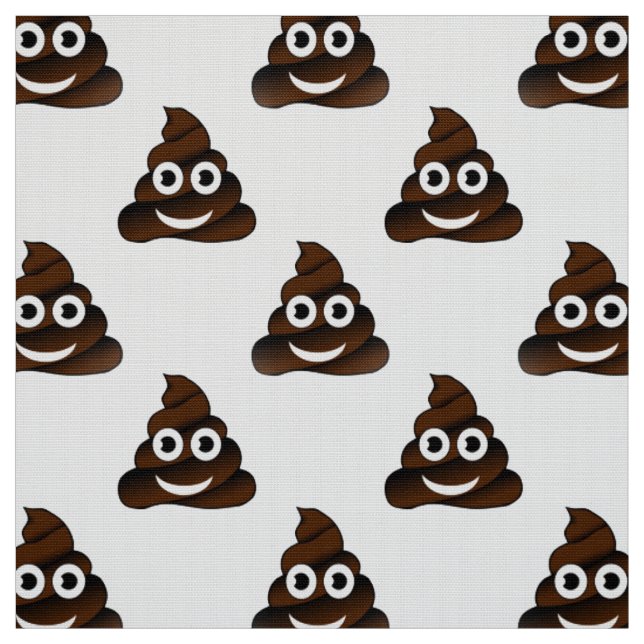 tissu emoji poop drôle (Échantillon)