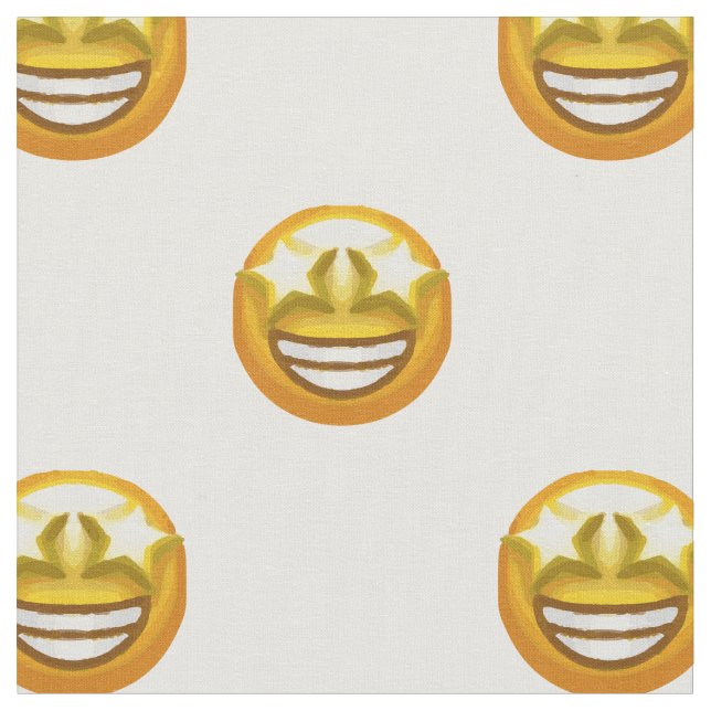 tissu émoji yeux étoile (Fermer)
