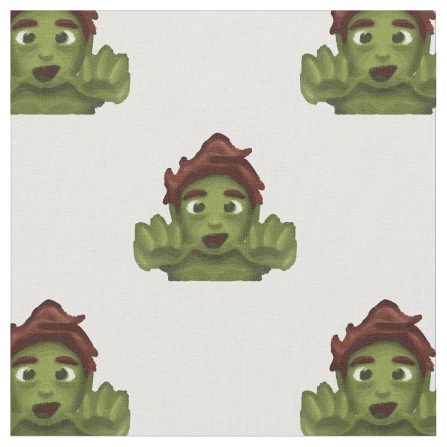 tissu émoji zombie (Fermer)