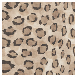 Tissu Empreinte de cheetah beige beige neutre et Safari