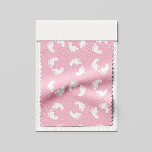 Tissu Empreintes Bébé, Pied Bébé, Marches, Fille Rose