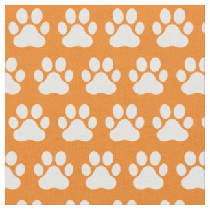 Tissu Empreintes de pattes de chat de chien animal de co