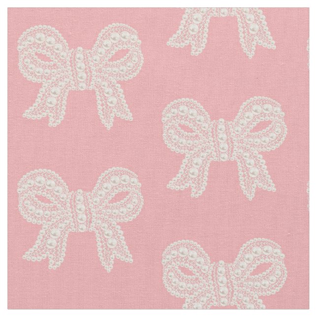 Tissu en dentelle rose et blanche (Fermer)