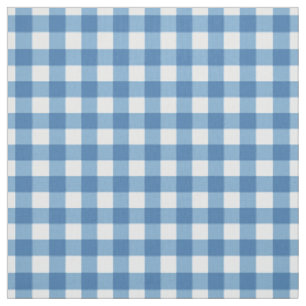 Tissu En vichy bleu clair