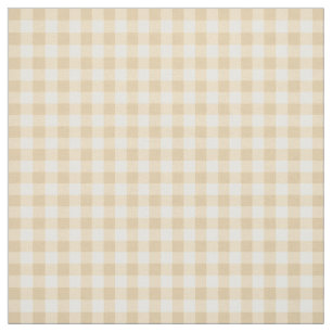Tissu En vichy Crème  Beige À damiers Motif