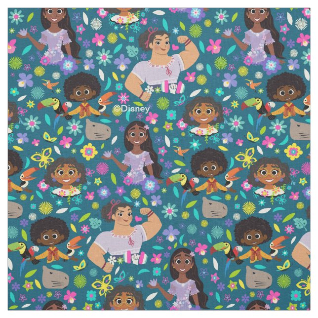 Tissu Encanto | Floral Character Motif (Échantillon)