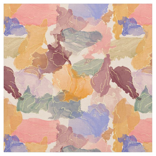 Tissu Encre d'alcool Abstraite (Fermer)